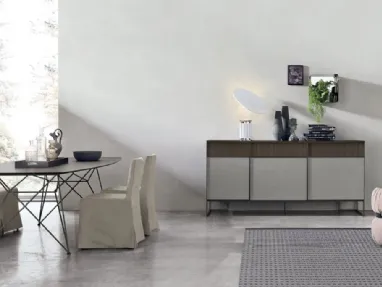 Vinci A04 sideboard with Piasentina textured finish by Tomasella.