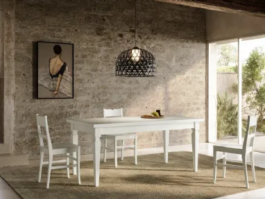 Extendable table Asolo in solid ash wood by Arredo3.