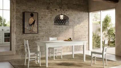 Extendable table Asolo in solid ash wood by Arredo3.