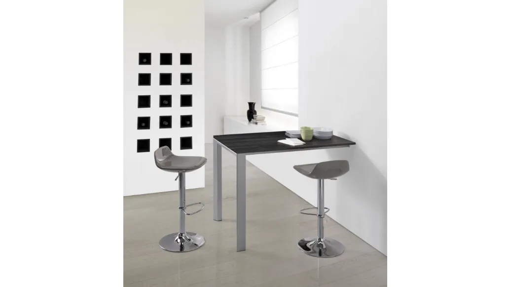 Extendable peninsula table High-up by Sedie Brianza