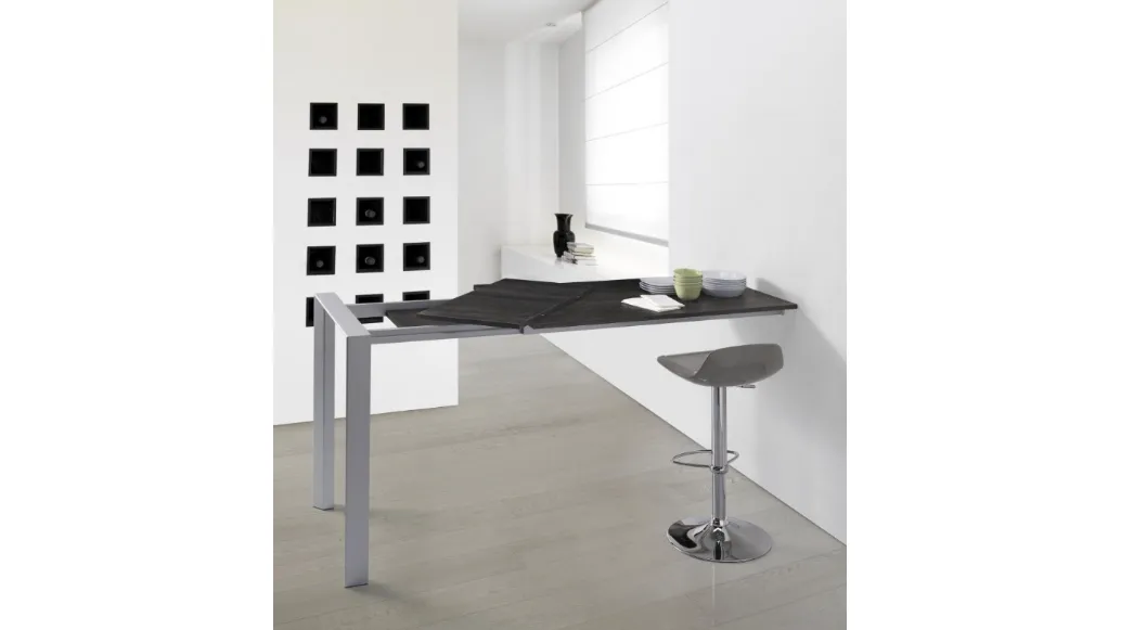 Extendable peninsula table High-up by Sedie Brianza
