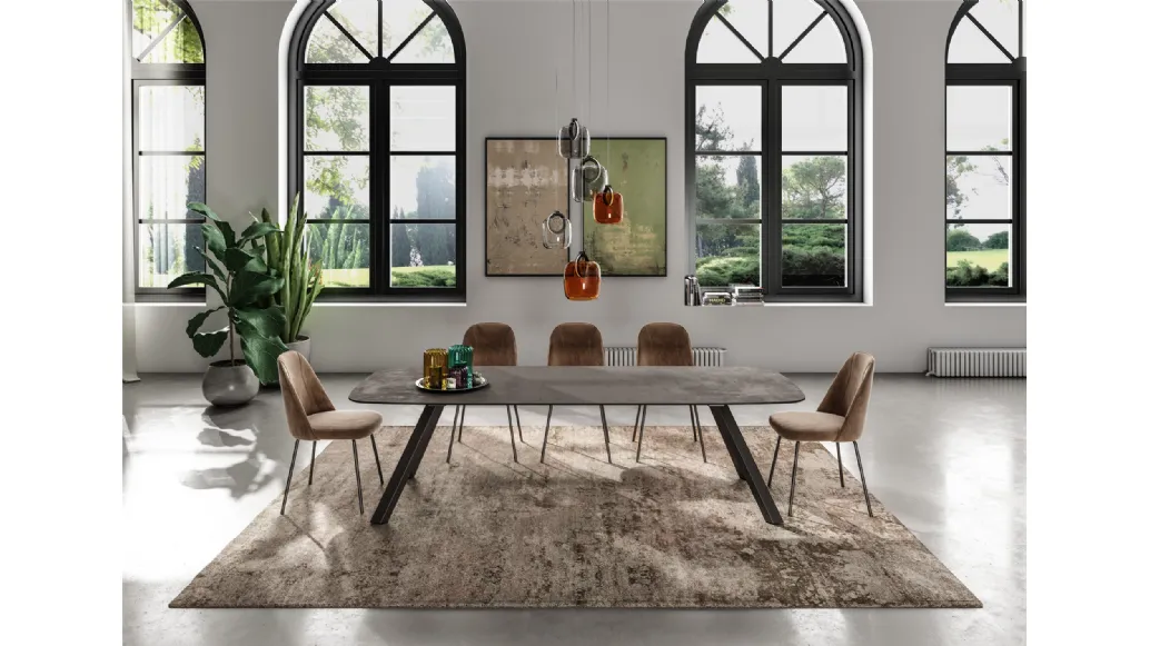 Sirio table with HPL top from Easyline.
