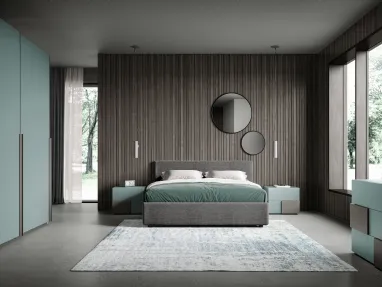 Ardecò Forma Giada Wardrobe in matte lacquered finish by Spagnol Mob