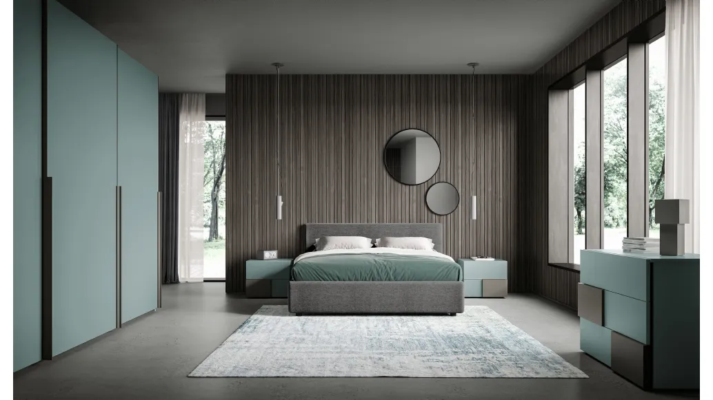 Ardecò Forma Giada Wardrobe in matte lacquered finish by Spagnol Mob