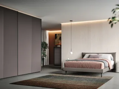Ardecò Linear Graphite Wardrobe by Spagnol Mobili.