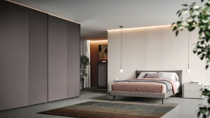Ardecò Linear Graphite Wardrobe by Spagnol Mobili.