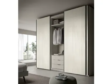 Ardecò Telaino Noce Sider Wardrobe by Spagnol Mob