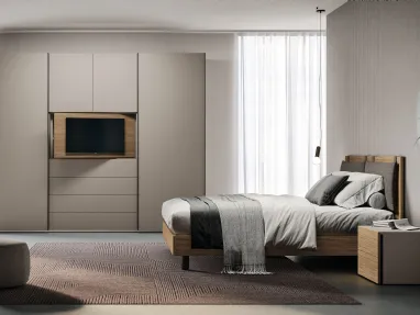 Ardecò Telaino Sand Wardrobe by Spagnol Mobili