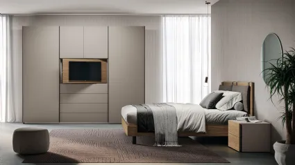 Ardecò Telaino Sand Wardrobe by Spagnol Mobili