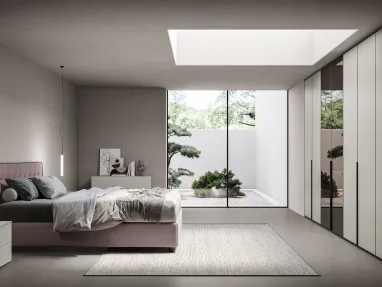 Ardecò Unica Gray London Wardrobe and Spagnol Mobili Mirror.