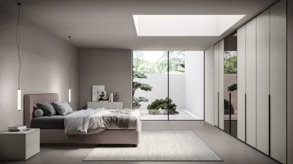 Ardecò Unica Gray London Wardrobe and Spagnol Mobili Mirror.