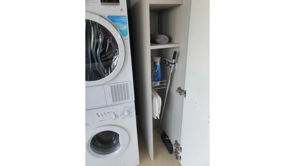 INSIDE washing machine cabinet