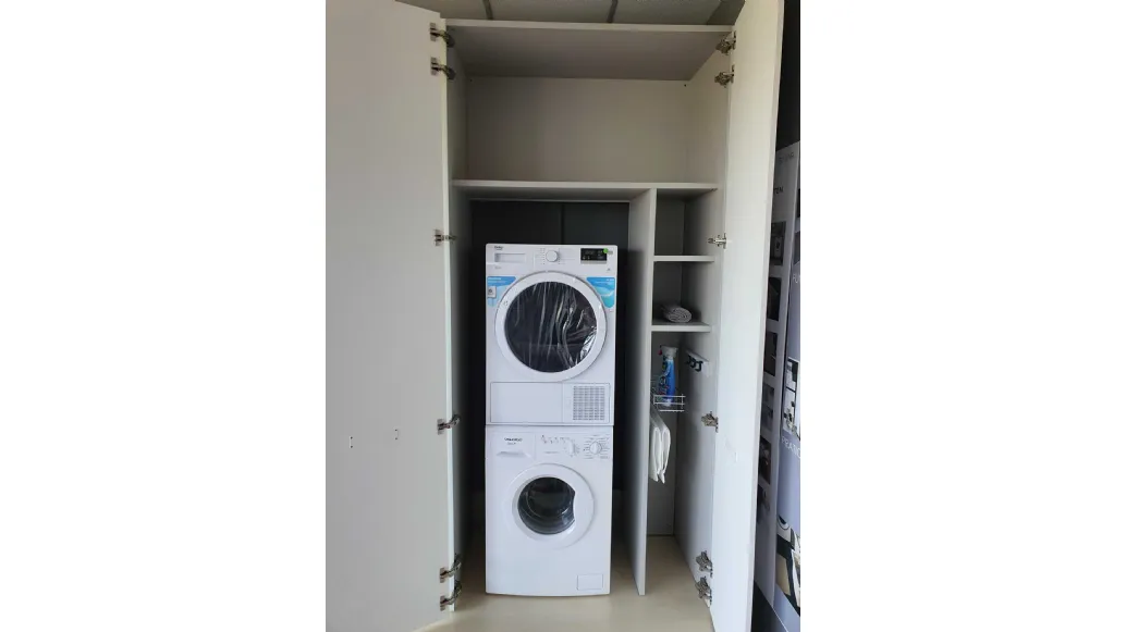 INSIDE washing machine cabinet