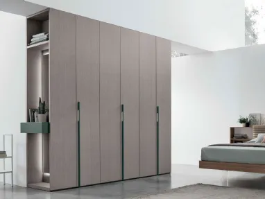 Open day terminal wardrobe in Alpaca material by Tomasella