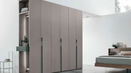 Open day terminal wardrobe in Alpaca material by Tomasella