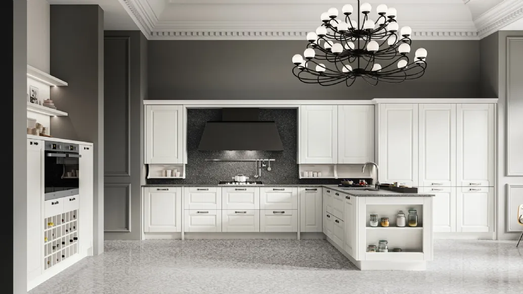 Classic Kitchen with Asolo 04 Peninsula by Arredo3