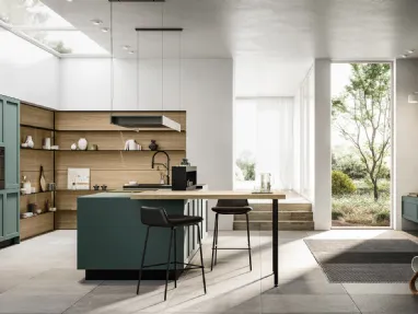 Modern Kitchen with Alma 02 island by Arredo3