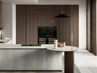 Modern Kitchen with Glass Peninsula 2|0 06 by Arredo3