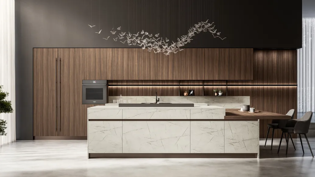 Modern kitchen with Kalì 07 island by Arredo3.