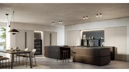 Modern Kitchen with Kalì 08 island by Arredo3