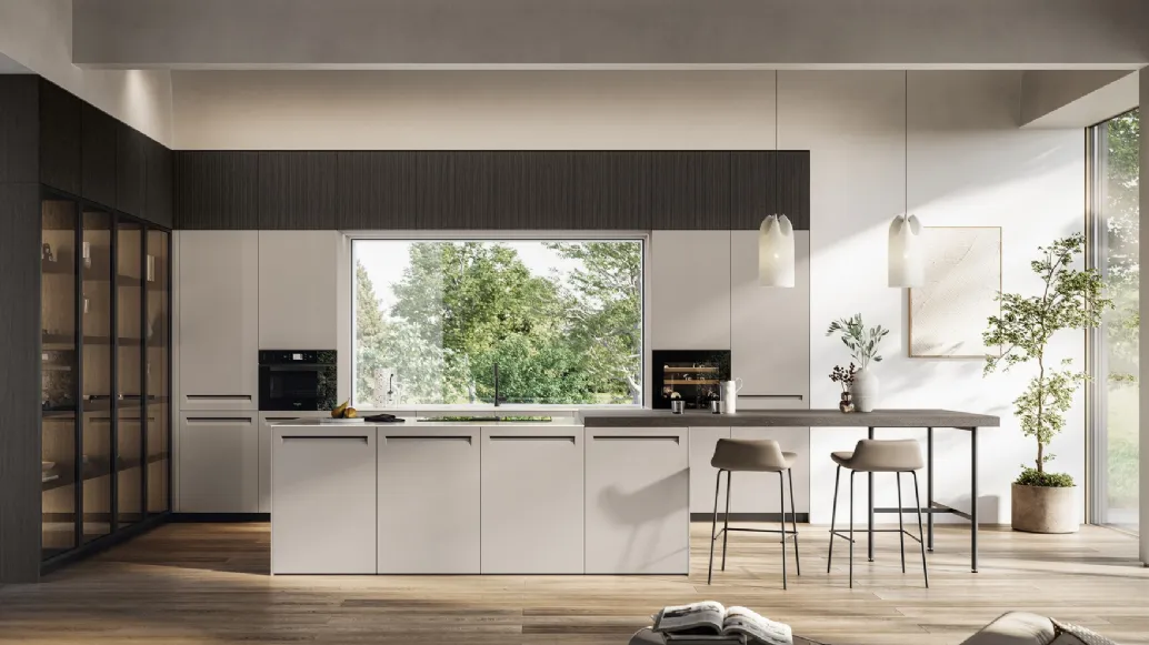 Modern kitchen with island Tekna 01 by Arredo3