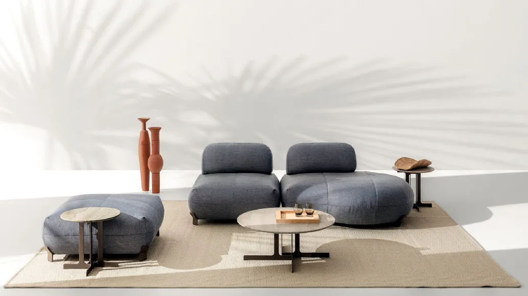 Pacific fabric upholstered sofa by Ditre Italia