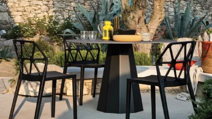 Dix table with Ecostone top by Connubia Outdoor